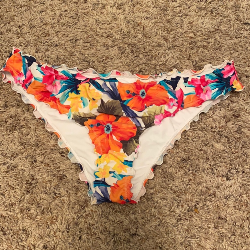 Hollister Ruffle Back Swim Bottoms